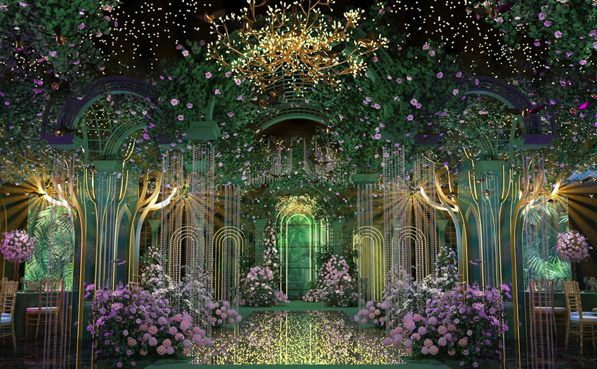 泸水奇妙森林婚礼堂效果展示